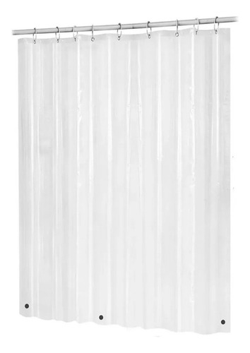 Forro Cortina Baño Transparente Con Iman 180 X 180 Cm