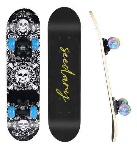 Patinetas Skateboard 7 Capas Madera De Maple 17 Pulgadas