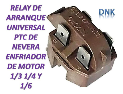 Relay De Arranque Ptc De Nevera Enfriador De 1/3  1/4 Y 1/6 