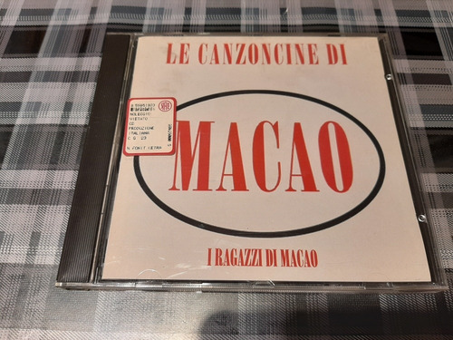 Macao - La Canzoncine - Cd Pop Italiano  Rareza  Unico