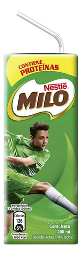 Leche Milo Nestle 200cc(6 Unidades) Super