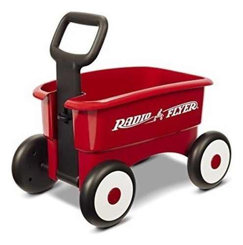 Radio Flyer Mi Primera 2-en-1 El Paseo Del Carro, Rojo