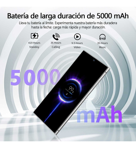 Smartphones S26 Celular Doble Sim 12gb Ram 256gb Rom Pantalla 6.82'' Batería 5000mah Cámara 108mp