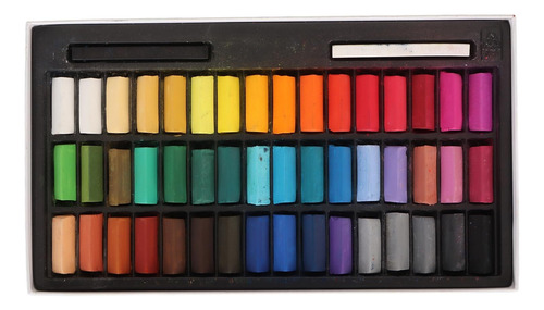 48 Colores De Tiza Suave En Colores Pastel, Barra De