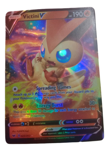 Victini V Carta Pokemon Proxy/repli Brillante