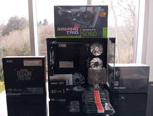 Pc Gamer / Rtx 5060 8gb / Amd Ryzen 7 5700x / 16gb / 1tb 1 Tb 16 Gb Msi Rtx 5060 Gaming Trio 8gb Ddr7