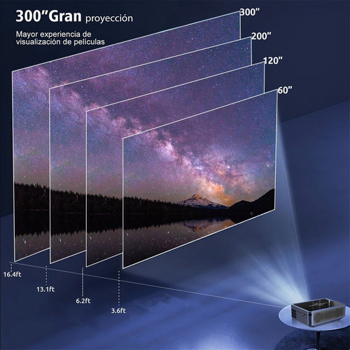 1080p 8000lm Full Hd Proyector 8k Android 5g Wifi Bluetooth