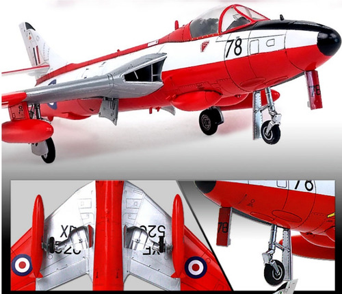 Imagen 4 de 6 de Raf & Export Hawker Hunter F-6/fga.9 1/48 Academy 12312