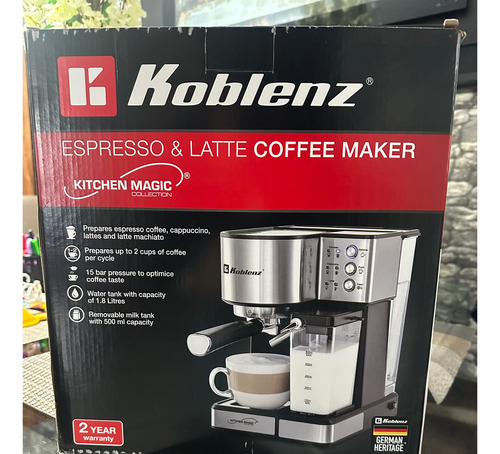 Cafetera Koblenz 1350w De Potencia Color Acero Inoxidable