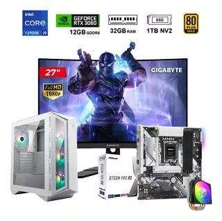 Pc Core I9-12900k/b760m/32gb Ddr5/1tb/rtx 3060/1000w/27 Fhd