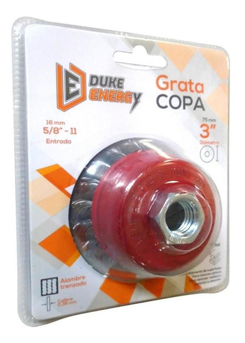 Grata Copa Entorchada Duke Energy 3x5/8 (ht1427)