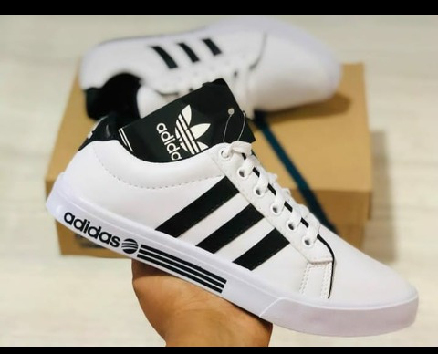 tenis adidas preto e branco mercado livre