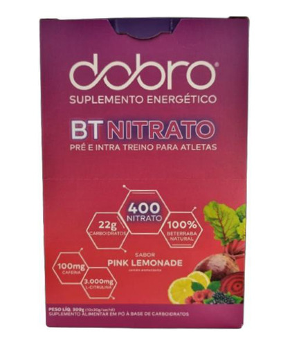 Bt Nitrato Pink Lemonade Citrulina Sachê 30g Dobro 10