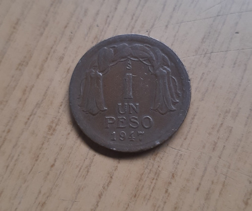 Moneda De Un Peso Año 1947