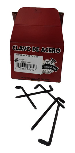 Clavos En L De Acero 3 X 2.5  12 Unidades