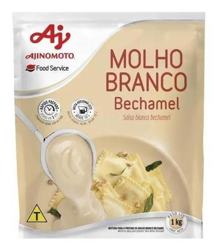 Molho Branco Bechamel 1 Kg Ajinomoto Ótima Qualidade