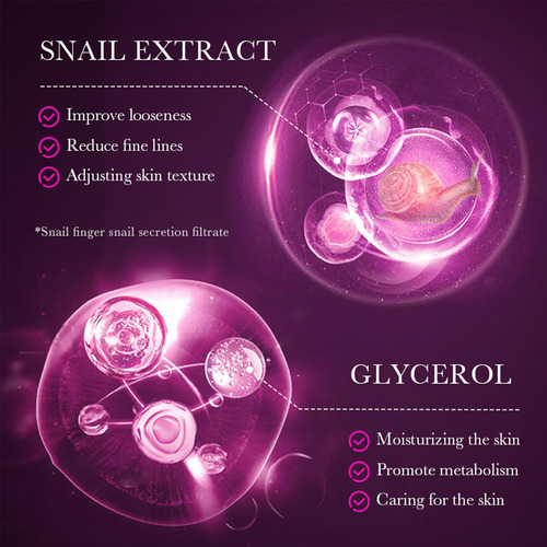Set Para El Cuidado De La Piel Rosarden Snail Collagen, 8 Un