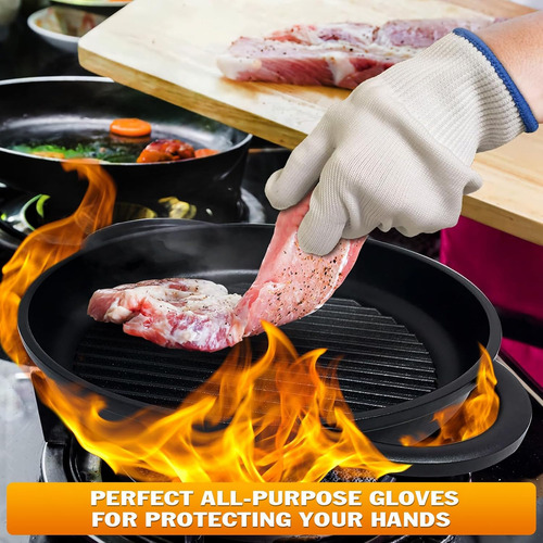 Guantes Resistentes Al Calor - Guantes De Barbacoa Con Dedos