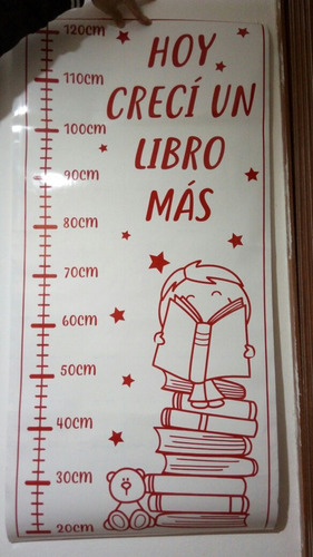 Medidor Infantil En Vinilo Decorativo Ideal Para Biblioteca