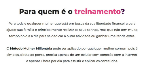 Imagem 4 de 5 de Método Mulher Milionária - Solicite Link Para A Compra