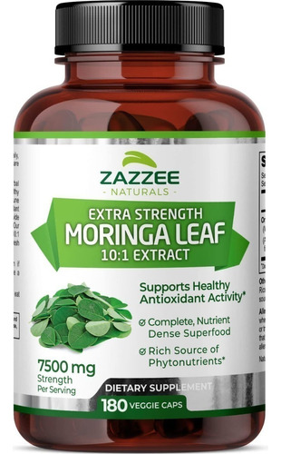 Moringa Extracto Organico 10,000 Mg Vegano 150 Capsulas, ,  