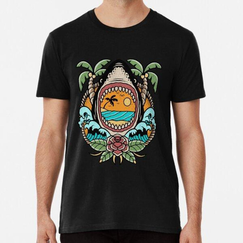 Remera Surf Hawaiano En Algodon Premium