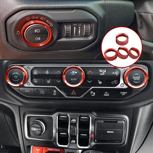 Cubierta Perilla Consola Central Auto Para Jeep Wrangler Jl