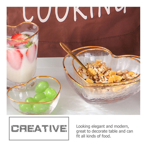 Plato De Cristal Para Salsas Y Postres, 2 Unidades