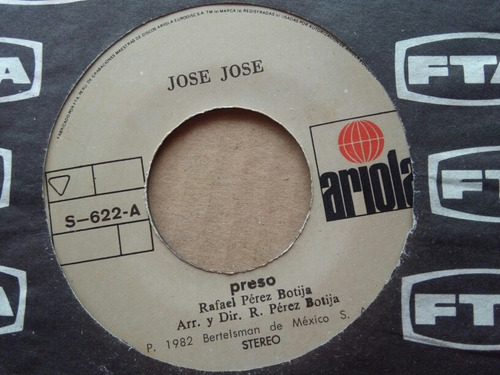 Mundo 45 Jose Jose Preso Vinilo 