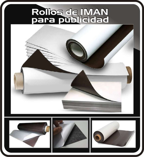 Imagen 9 de 9 de Rollo Plancha Iman, Lamina Autoadhesiva X 1 Mt. 62 Cm.