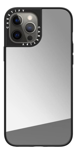 Funda Casetify Para iPhone 12 Pro Max Silver N Black