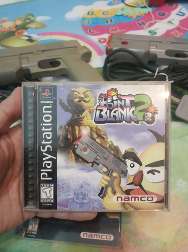 Light Gun Ps1 Namco Original Com Jogos Originais Americanos. Cinza (Usado)
