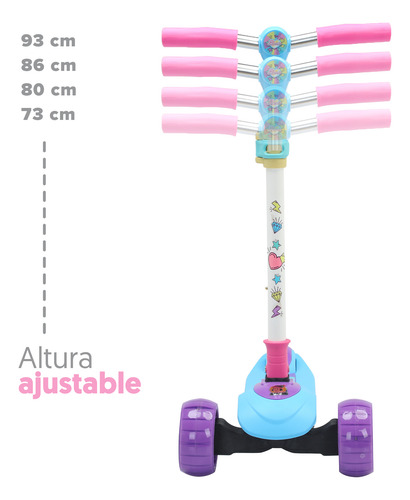 Apache Scooter Glam Con Luces Mágicas En Ruedas Y Plataforma