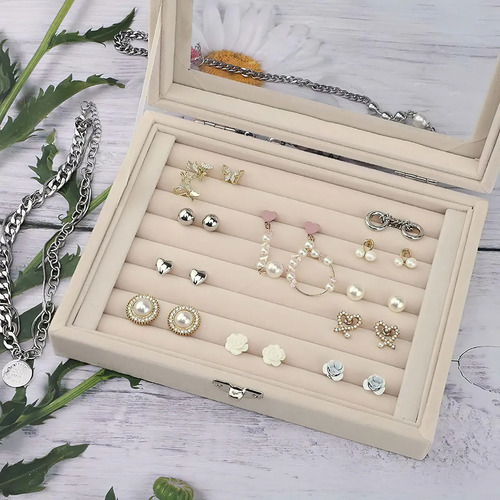Joyero, Soporte Para Anillos, Pendientes, Caja Organizadora
