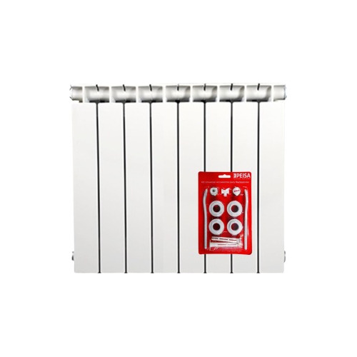 Radiador De Calefaccion Por Agua Peisa T500 8 Elementos 