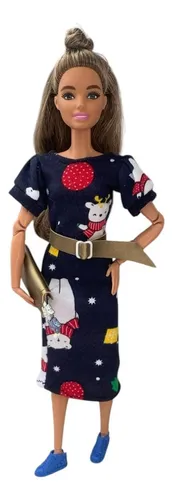 Ropa Muñeca Barbie Set De Navidad X 4 Piezas