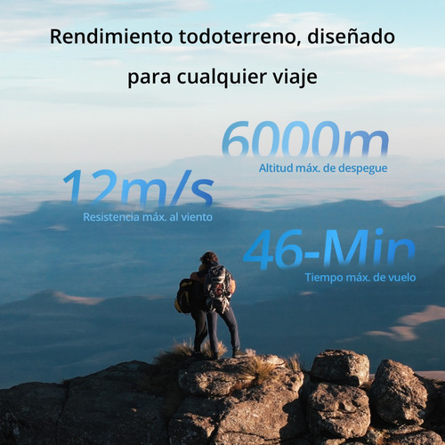 Imagen 5 de 6 de Drone DJI DJI Air 3 EB3WBC 2023 con dual cámara 48MP gris 2.4GHz 3 baterías