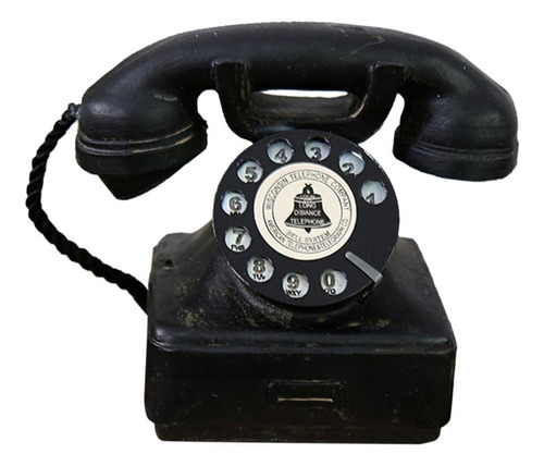 Teléfono giratorio vintage, modelo de teléfono retro