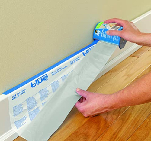 3m, Scotchblue, Plástico Pre-encintado Con Cortador D-24, 1