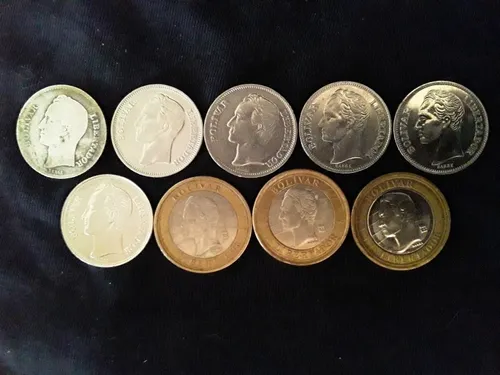 Monedas Bolívar ( 9 Bolívares ) (Usado)