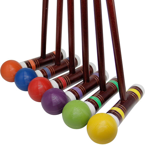 Imagen 2 de 7 de Croquet Juegoal, Para 6 Jugadores, 71cm, Kit Completo