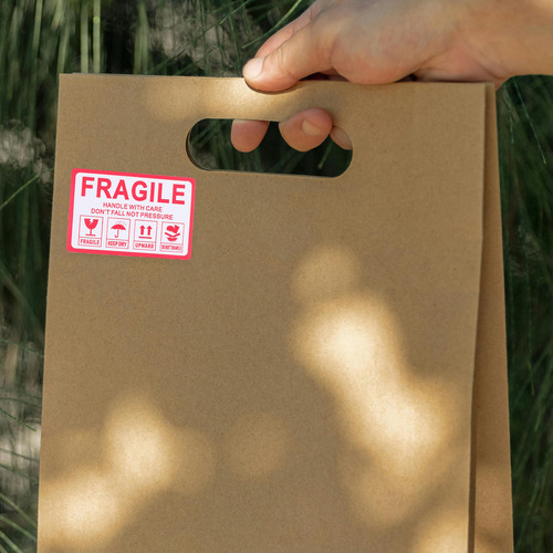 1000 Etiquetas De Envío Frágiles, Pegatinas Para El Cuidado