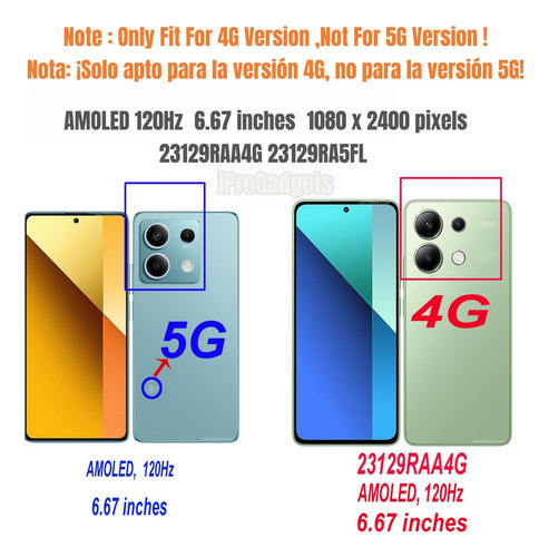 Zc Compatible Pantalla Amoled Oled For Redmi Note 13 4g
