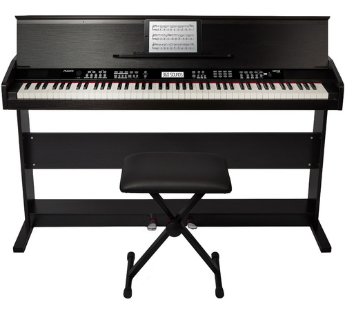 Alesis Virtue Piano Digital 88 Teclas Con Mueble Y Banqueta