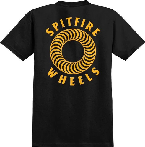 Remera Spitfire Negro Hollow Classic T-shirt  100% Original