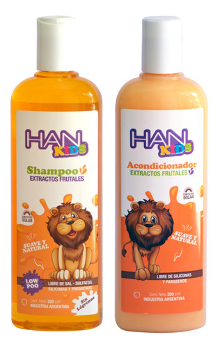 Han Shampoo + Enjuague Kids Nenes Extractos Naturales