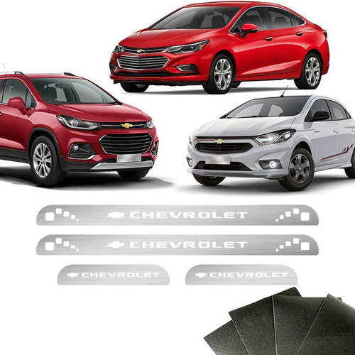 Soleira Chevrolet Onix Prisma Spin Cruze E Protetor De Porta