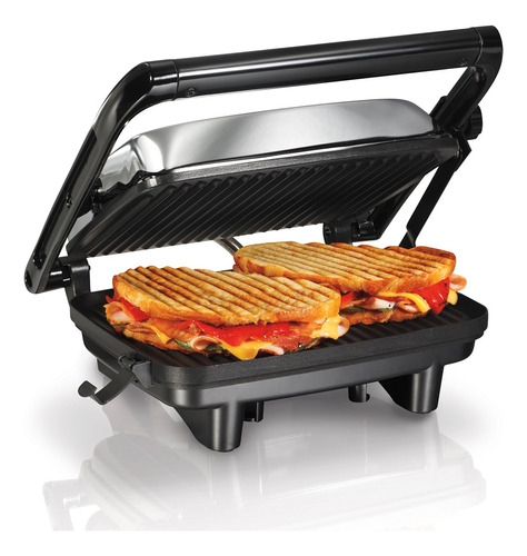 Prensa Panini Grill Parrilla Hamilton Beach Para Interiores