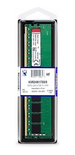 Memoria Ram Pc 8gb Ddr4 Kingston 2400mhz Garantia Oficial