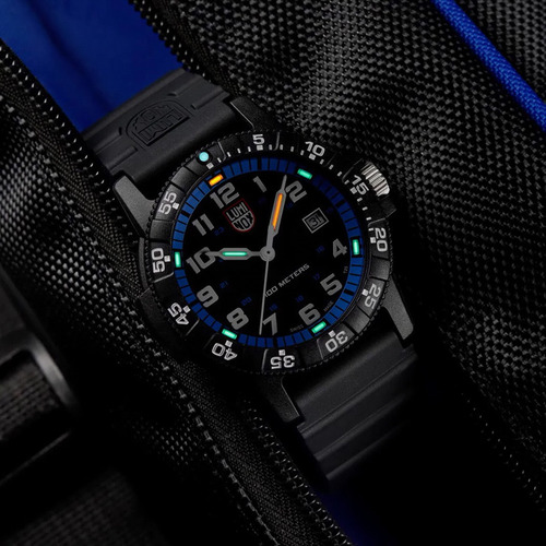 Reloj Luminox Leatherback Sea Turtle Giant 44mm Xs.0324 Negro Negro Azul